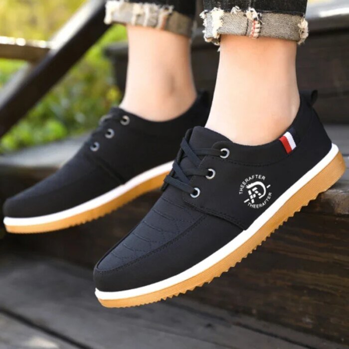 Summer Mens Canvas Shoes Fashion Platform Sneakers for Men Casual Walking Breathable Shoes 2023 Male Loafers Zapatillas Hombre - Image 6