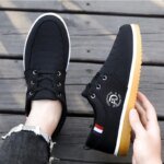 Summer Mens Canvas Shoes Fashion Platform Sneakers for Men Casual Walking Breathable Shoes 2023 Male Loafers Zapatillas Hombre - Image 5