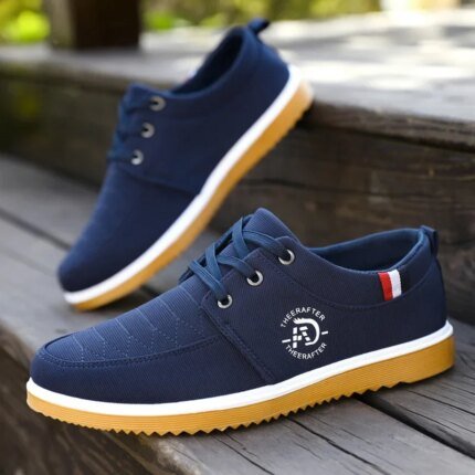 Summer Mens Canvas Shoes Fashion Platform Sneakers for Men Casual Walking Breathable Shoes 2023 Male Loafers Zapatillas Hombre