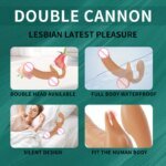 Lesbian Telescopic Dildo Vibrator Strapless Strap-on For Women Double-heads G Spot Vibrating Vagina Prostate Massager Sex Toys - Image 3