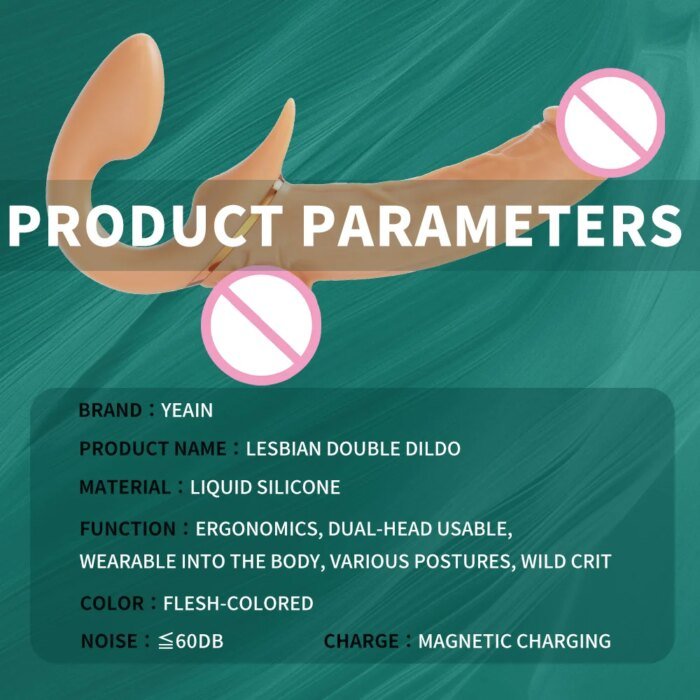 Lesbian Telescopic Dildo Vibrator Strapless Strap-on For Women Double-heads G Spot Vibrating Vagina Prostate Massager Sex Toys - Image 6
