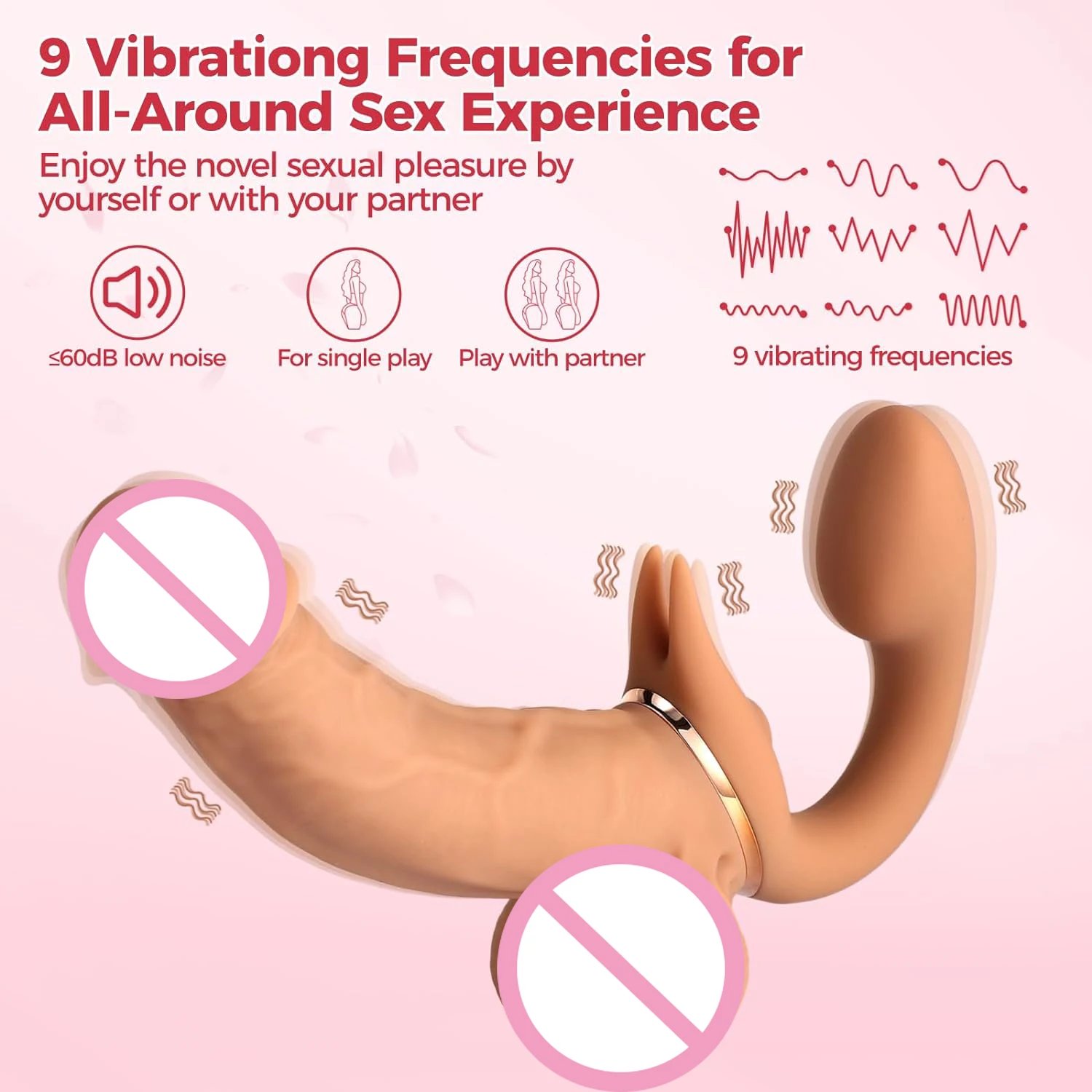 Lesbian Telescopic Dildo Vibrator Strapless Strap-on For Women Double-heads G Spot Vibrating Vagina Prostate Massager Sex Toys Lesbian Telescopic Dildo Vibrator Strapless Strap-on For Women Double-heads G Spot Vibrating Vagina Prostate Massager Sex Toys