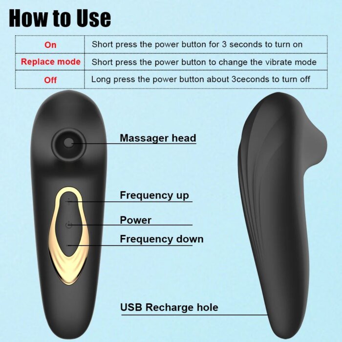 Clit Sucker Vagina Sucking Vibrator Clitoris Stimulator Blowjob Oral Nipple Licking Sex Toy for Women Masturbator Erotic Product - Image 6
