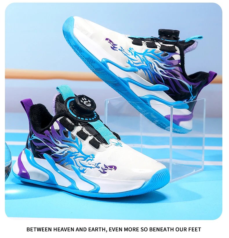 Fashion Children Shoes Boy Sneaker Luxury Warm Winter Leather Kids Sneaker Trainers School Casual Sports Boy Shoes 4 To 12 Years