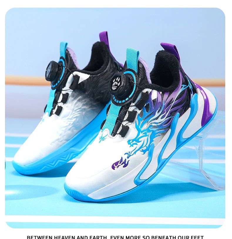 Fashion Children Shoes Boy Sneaker Luxury Warm Winter Leather Kids Sneaker Trainers School Casual Sports Boy Shoes 4 To 12 Years