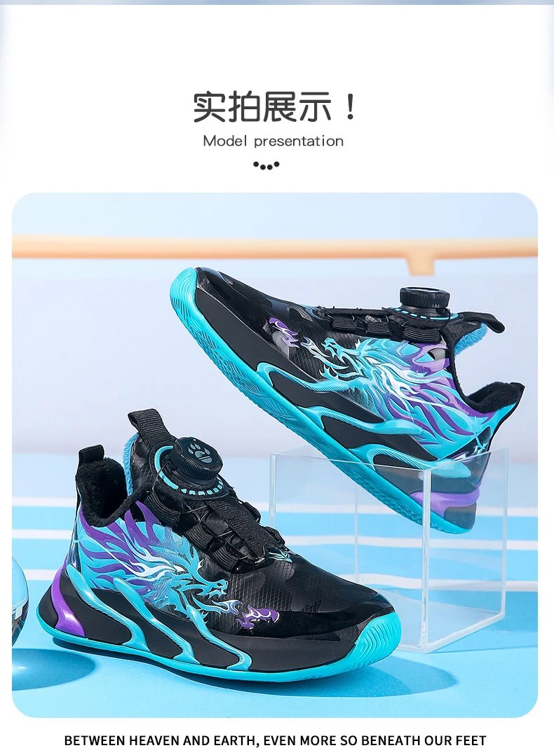Fashion Children Shoes Boy Sneaker Luxury Warm Winter Leather Kids Sneaker Trainers School Casual Sports Boy Shoes 4 To 12 Years
