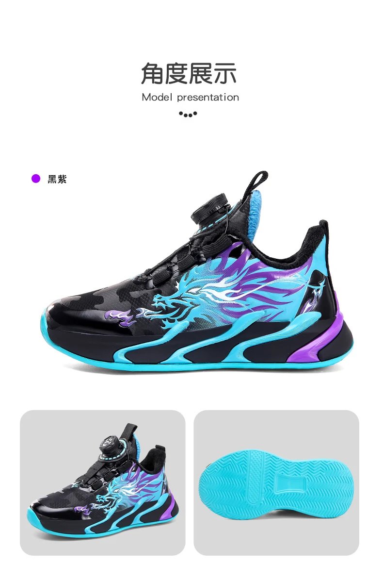 Fashion Children Shoes Boy Sneaker Luxury Warm Winter Leather Kids Sneaker Trainers School Casual Sports Boy Shoes 4 To 12 Years