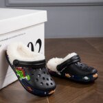 Winter Cotton Shoes for Children Warm Plush Clogs for Kids Outdoor Garden Shoes for Boys Girls Soft Comfortable Home Slippers - Image 3