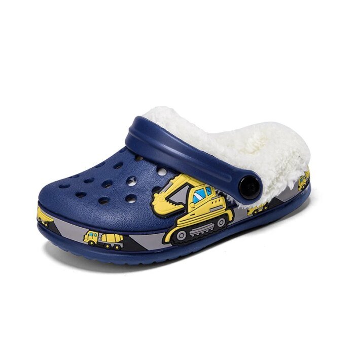 Winter Cotton Shoes for Children Warm Plush Clogs for Kids Outdoor Garden Shoes for Boys Girls Soft Comfortable Home Slippers - Image 5