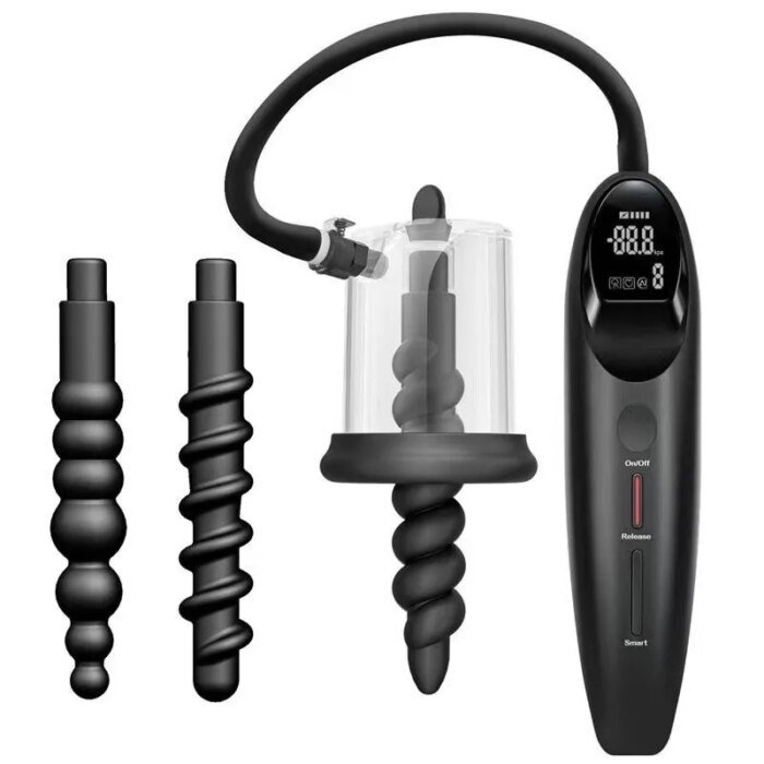 Male Masturbator Anal Plug Vacuum Pump Butt Beads Gay Sucking Cup BDSM Sex Toys Rosebud Prostate Massage Adult Anus Dilator - Image 1