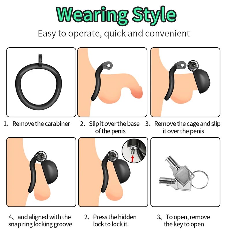 Men's Chastity Cage Penis Exercise Penis Preventing Over-Masturbation Cock Cage Adult Abstinence Bondage Toys SM Micro Chastity