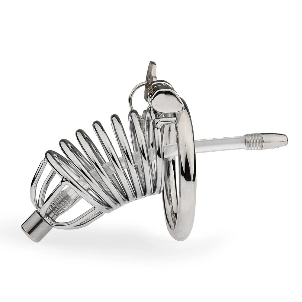 Big Metal Cock Cage CB Male Chastity Cage Sex Toys for Men Penis Ring Lock Wearable Chastity Lock Erotic Slave Bondage 18+