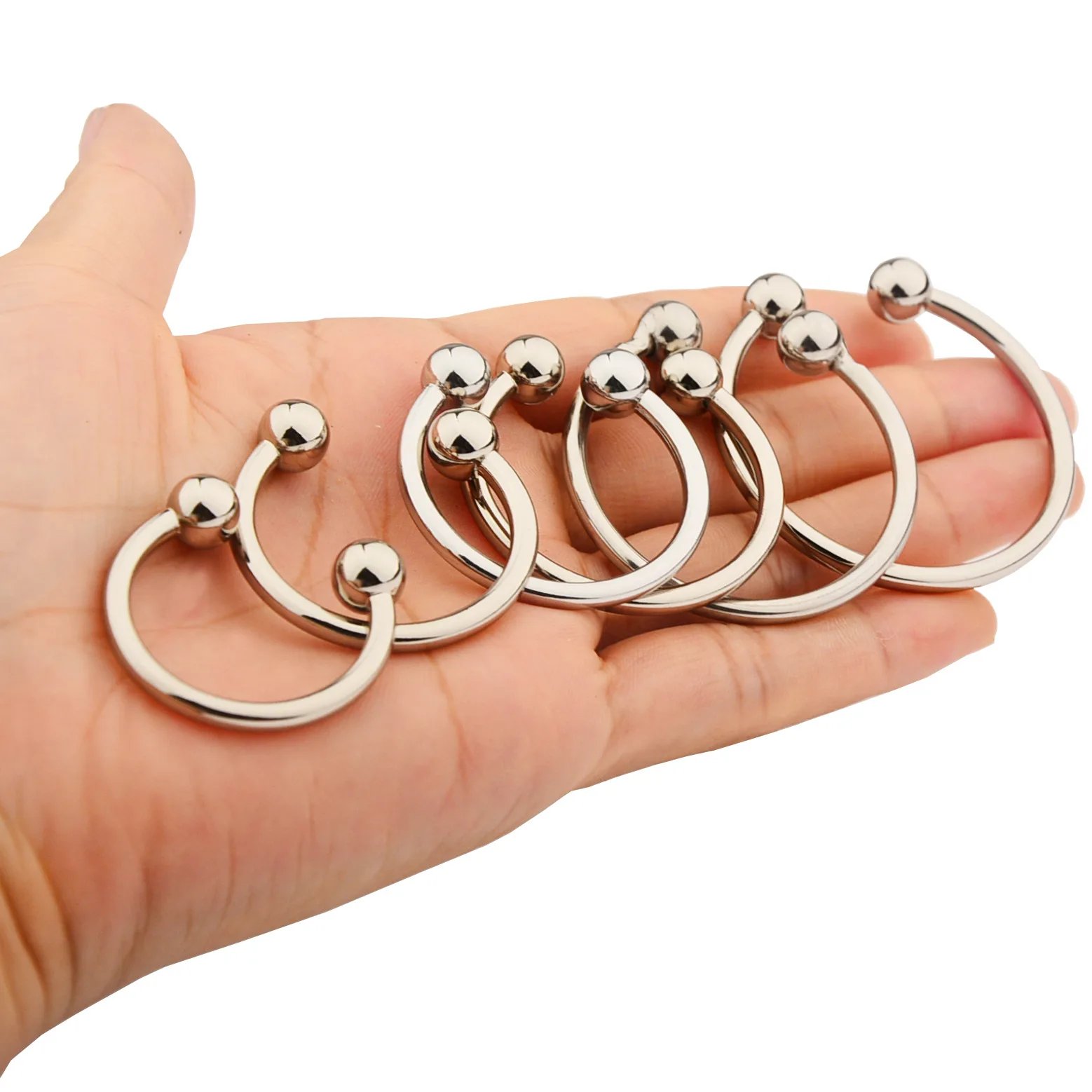 6 Sizes Metal Cock Ring Penis Erection Stainless Steel Penis Ring Glans Stimulating Cockrings Delay Ejaculating Sex Toys For Men 6 Sizes Metal Cock Ring Penis Erection Stainless Steel Penis Ring Glans Stimulating Cockrings Delay Ejaculating Sex Toys For Men