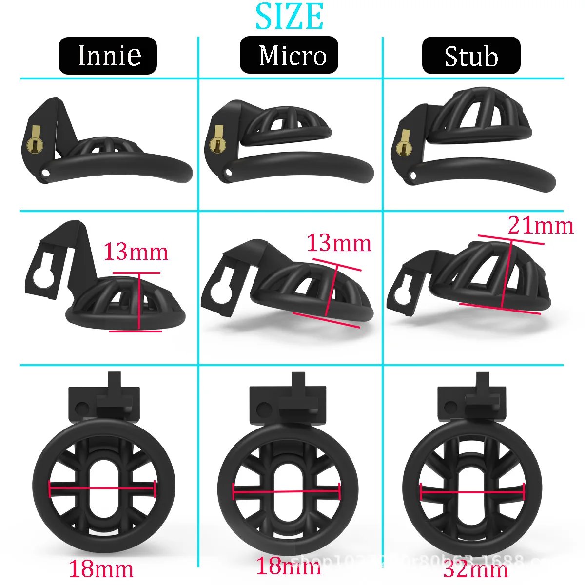Small Penis Ring Sissy Chastity Cage Locked In Lust Male Chastity Device Cobra Male Chastity Device Positive/Negative