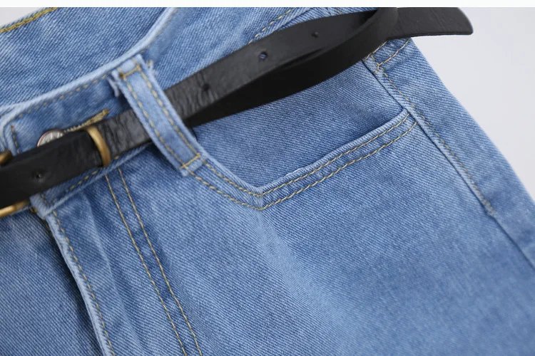 Summer Women Clothing High Waisted Short Jeans Cotton For Female Loose Leg Wide Pants Booty Shorts Denim 2024 New