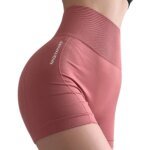Soft Letter Butt Lift Sports Short Pants High Waist Short Yoga Shorts Athletic Tights High Stretch Solid Color Girl - Image 2