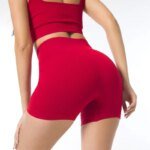 Threaded Sports Shorts Sexy Yoga Fitness Shorts High Waist Hip Lifting Leggings Sport Women Fitness Sports Shorts for Women - Image 4