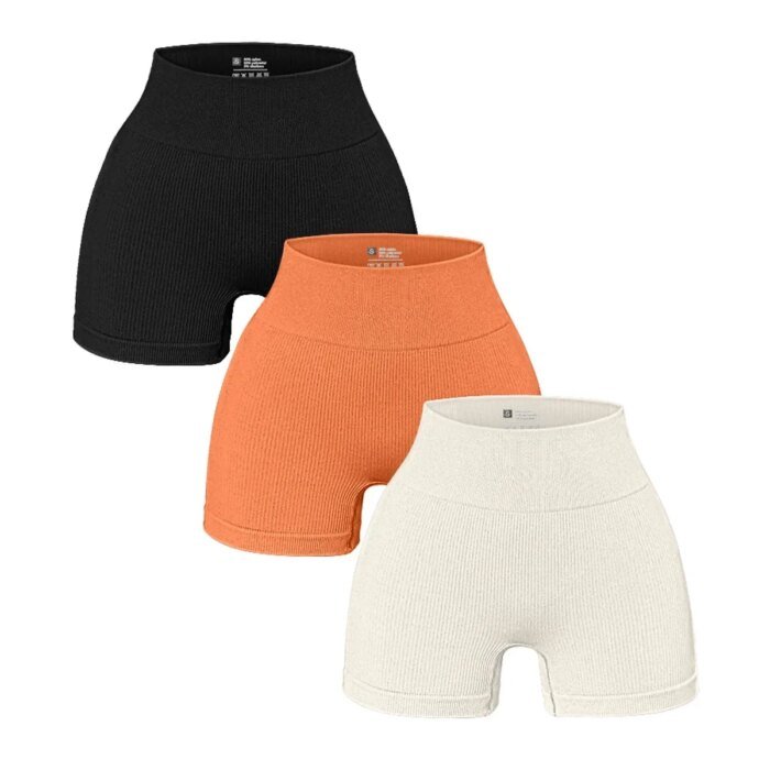Threaded Sports Shorts Sexy Yoga Fitness Shorts High Waist Hip Lifting Leggings Sport Women Fitness Sports Shorts for Women - Image 5
