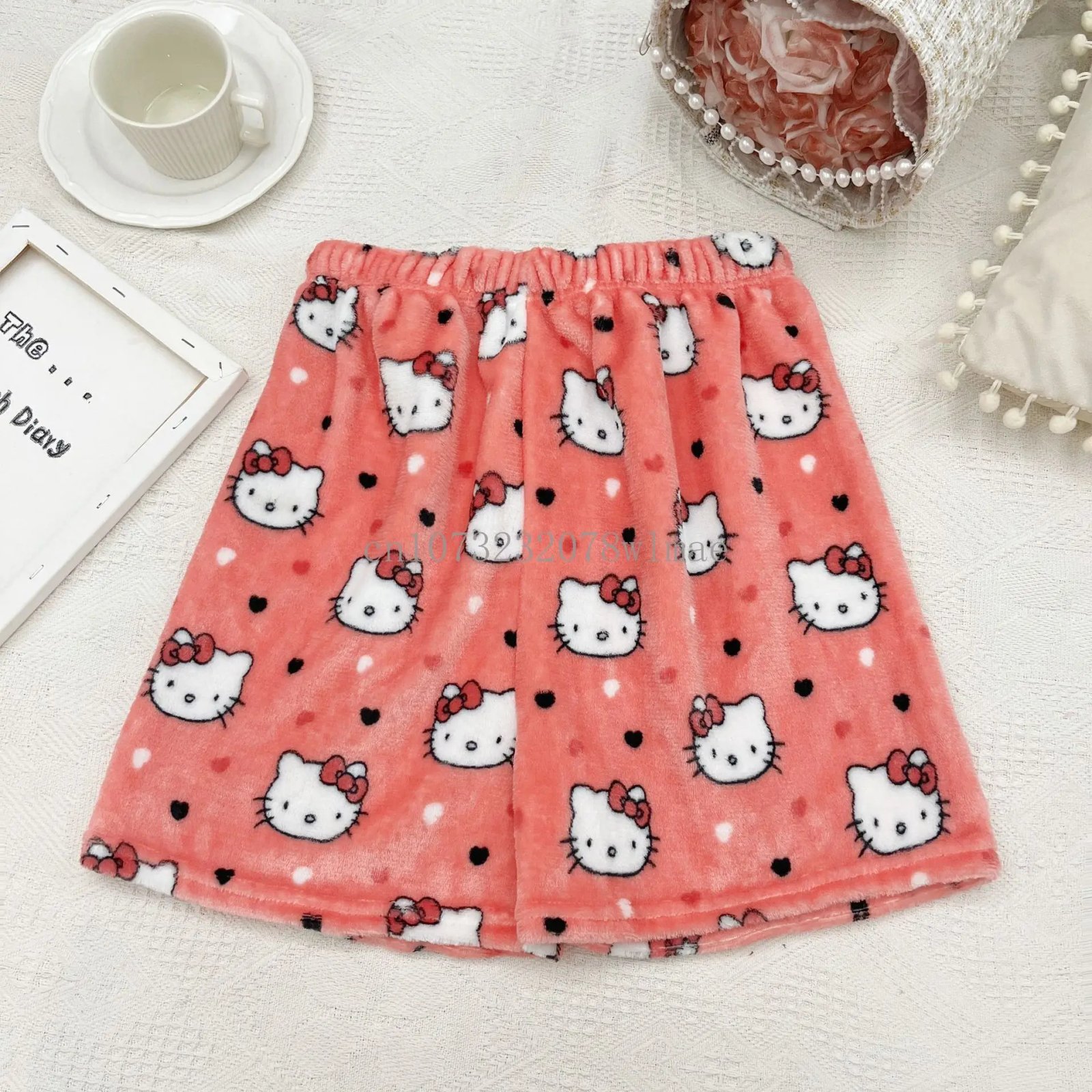Women Y2k Flannel Pajamas Shorts Cartoon Hello Kitty Fashion Trousers Kawaii Short Pants Elastic Waist Button Casual Home Pants Women Y2k Flannel Pajamas Shorts Cartoon Hello Kitty Fashion Trousers Kawaii Short Pants Elastic Waist Button Casual Home Pants