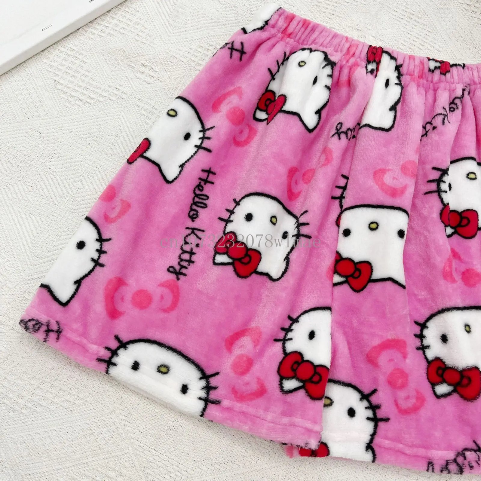 Women Y2k Flannel Pajamas Shorts Cartoon Hello Kitty Fashion Trousers Kawaii Short Pants Elastic Waist Button Casual Home Pants Women Y2k Flannel Pajamas Shorts Cartoon Hello Kitty Fashion Trousers Kawaii Short Pants Elastic Waist Button Casual Home Pants