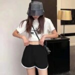 Summer New Shorts Women's Sports Shorts Casual Korean Edition Yoga Wide Legs Home Sleeping Pants High-waisted Slimming Shorts - Image 3