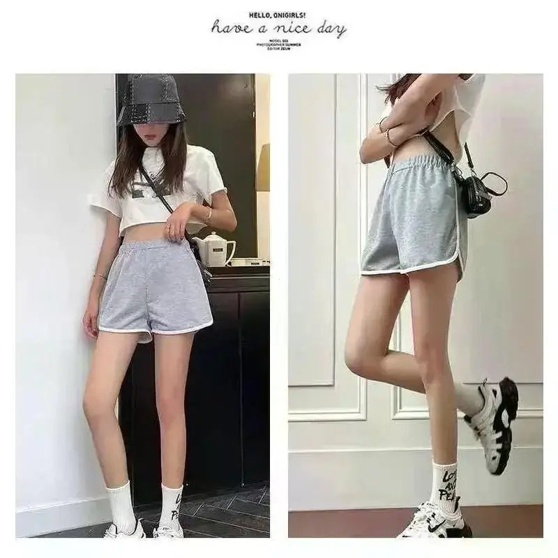 Summer New Shorts Women's Sports Shorts Casual Korean Edition Yoga Wide Legs Home Sleeping Pants High-waisted Slimming Shorts