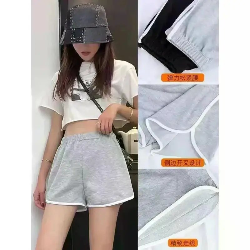 Summer New Shorts Women's Sports Shorts Casual Korean Edition Yoga Wide Legs Home Sleeping Pants High-waisted Slimming Shorts
