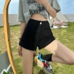 Wide Female Short Jeans Pants Korean Style Women's Denim Shorts With Waist Pocket Design XXL Elegant Low Price Youthful Kpop XL - Image 5