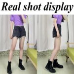 Lucyever Summer Denim Shorts Women Korean Fashion Ripped Holes High Waist Short Jeans Female Casual Street Wide Leg Short Pants - Image 4