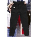 Fashion Simplicity Elastic High Waist Denim Harem Pants Women's Clothing Spring Summer Casual Solid Color All-match Trousers - Image 3