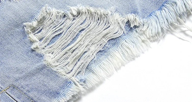 Denim Shorts for Women Micro Mini Short Jean Pants Woman Ripped With Waist Pocket Fashion Clothing 2024 Flowy Hot Casual Elegant