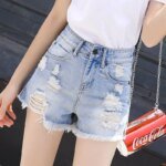 Denim Shorts for Women Micro Mini Short Jean Pants Woman Ripped With Waist Pocket Fashion Clothing 2024 Flowy Hot Casual Elegant - Image 4