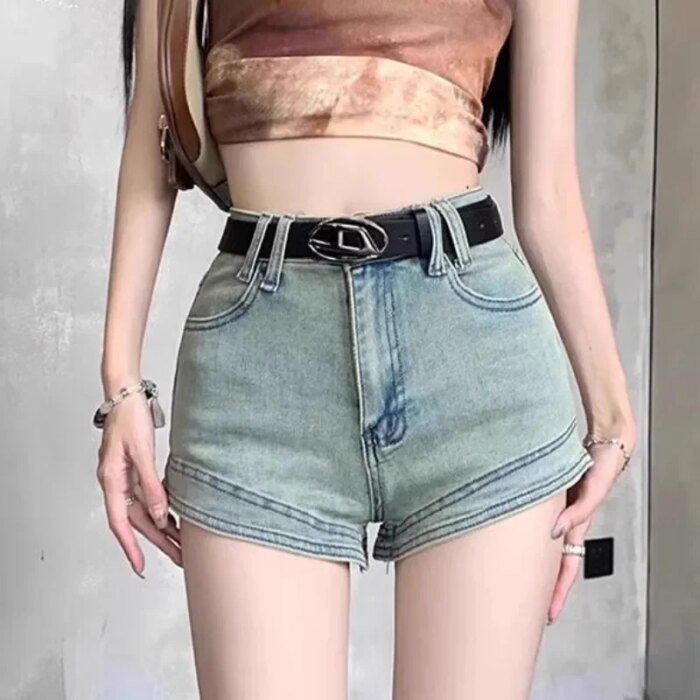 Female Short Jeans Pants Summer High Waist Women's Denim Shorts Jorts Outfits Cheap XL Comfy Offer Original Hot Elasticty Kpop - Image 6
