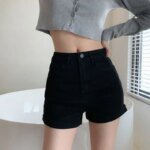 Short Jean Pants Woman Wide Elasticty New In Denim Shorts For Women Offer Original Hot Classic Cheap Low Price Stretchy Hot XXL - Image 3