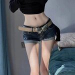 Streetwear Short Jean Pants Woman Micro Mini Elasticty Denim Shorts for Women Comfy Wholesale To Wear Design Outfits XL Outdoor - Image 5