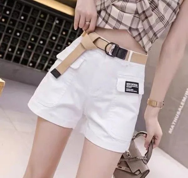 Fashion Shorts for Women Elegant Wide Short Pants Woman Aesthetic Y2k Harajuku XXL Youthful Cheap Outdoor Stretchy Korean Style