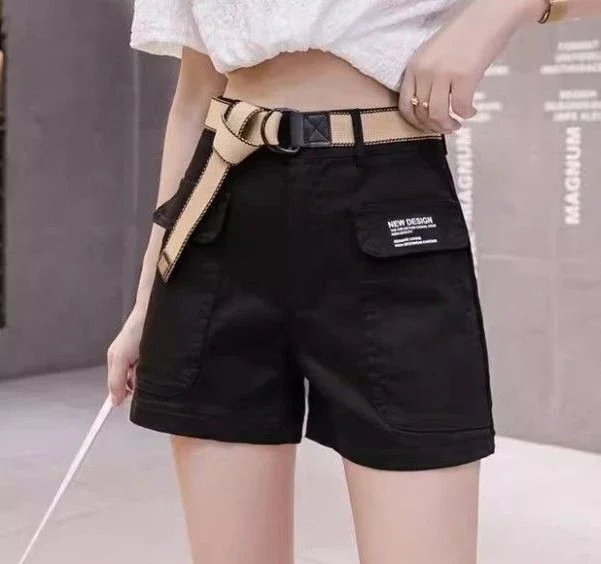 Fashion Shorts for Women Elegant Wide Short Pants Woman Aesthetic Y2k Harajuku XXL Youthful Cheap Outdoor Stretchy Korean Style