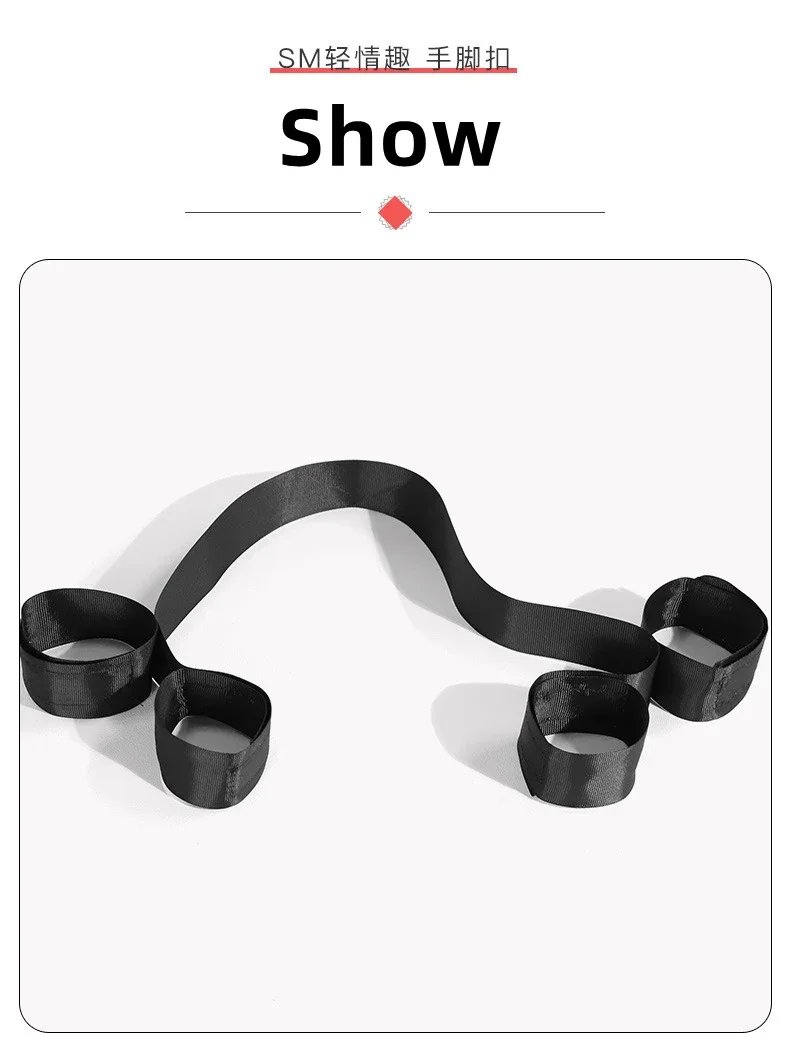 Erotic Adjustable Hands Cuff Ankle Bondage Restraints Nylon Webbing For Couples SM Feet Strap BDSM Handcuffs Adult Toys Sex toys
