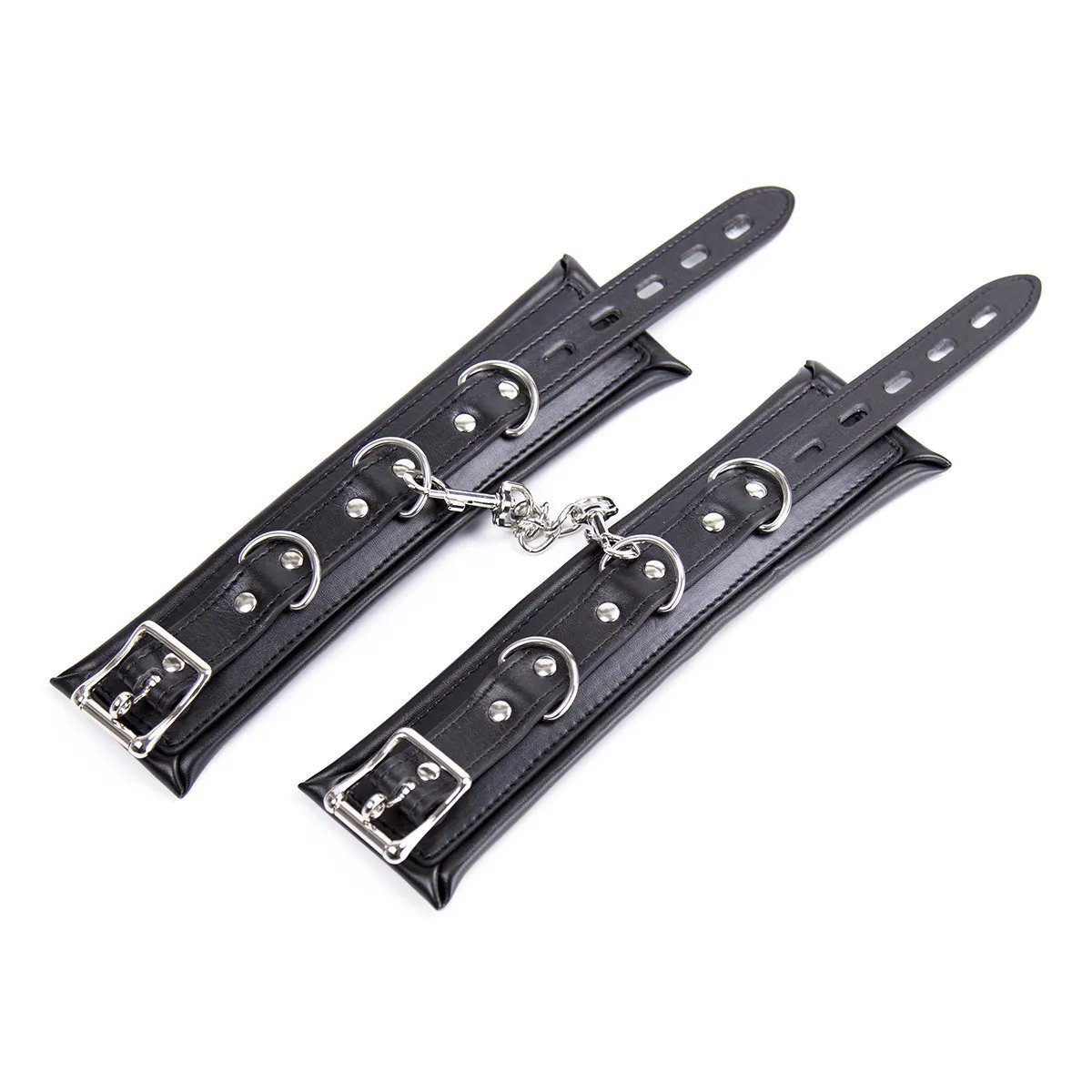 BLACKWOLF Premium BDSM restraint set Luxury restraint BDSM set Luxury handcuffs Collar Leash Ankle and Handcuffs Submissive Wris