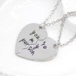 2Pcs You're My Person Necklace for Women Men Fashion Heart Shaped Stitching Choker Friendship Best Friends Valentine's Day Gift - Image 5