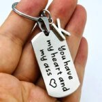 Funny Keychain You Have My Heart Personalized Valentine's Day Gift for Boyfriend Couple Keyring Gift for Girlfriend Naughty Gift - Image 3
