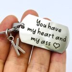 Funny Keychain You Have My Heart Personalized Valentine's Day Gift for Boyfriend Couple Keyring Gift for Girlfriend Naughty Gift - Image 4