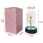 Valentines Day Gift for Girlfriend Eternal Rose LED Light Foil Flower In Glass Cover Mothers Day Wedding favors Bridesmaid Gift - Image 5