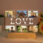 Custom Acrylic Lamp Personalized Photo Text Bedroom Night Light MOM DAD LOVE Friend Family Day Wedding Birthday Christmas Gift - Image 5