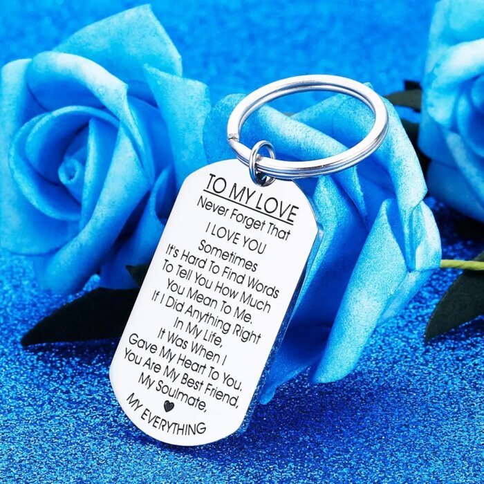 to My Love Keychain Gift for Husband Wife Anniversary Valentines Day Birthday Boyfriend Girlfriend - Image 2