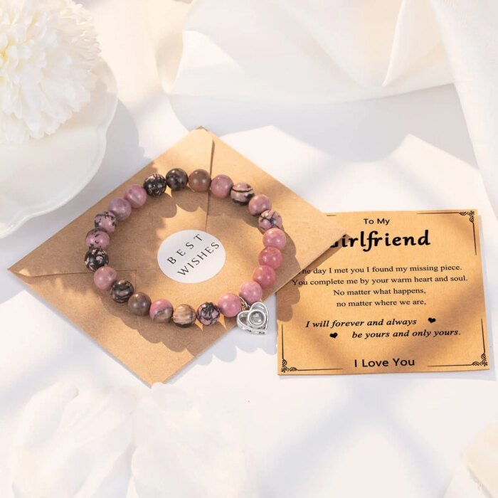 I Love You 100 Language Bracelet Couples Gifts for Girlfriend, My Love, Soulmate, Anniversary Valentines Day Birthday Bracelets - Image 4