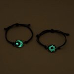 Romantic Luminous Sun Moon Couple Bracelets for Women Men Handmade Braided Rope Matching Bracelet Valentine's Day Jewelry Gifts - Image 5