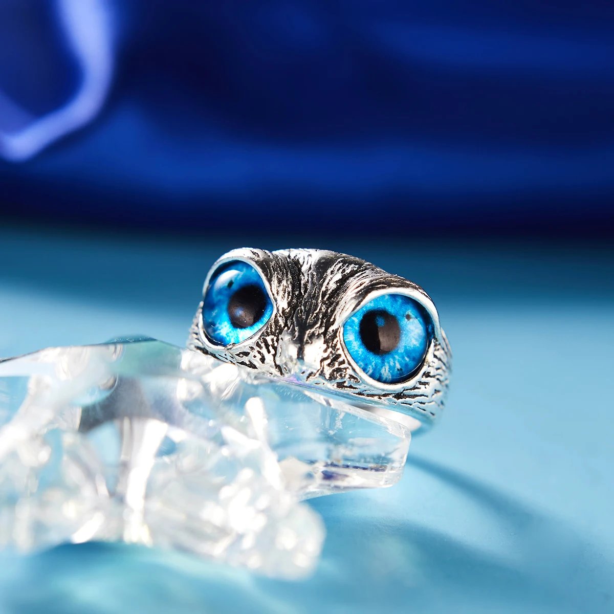 Fashion frog Animal Couple Ring Resizable Adjustable Open Rings For Lovers Women Men Lady Boy Girl Valentine's Day Birthday Gift
