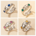 Fashion frog Animal Couple Ring Resizable Adjustable Open Rings For Lovers Women Men Lady Boy Girl Valentine's Day Birthday Gift - Image 4