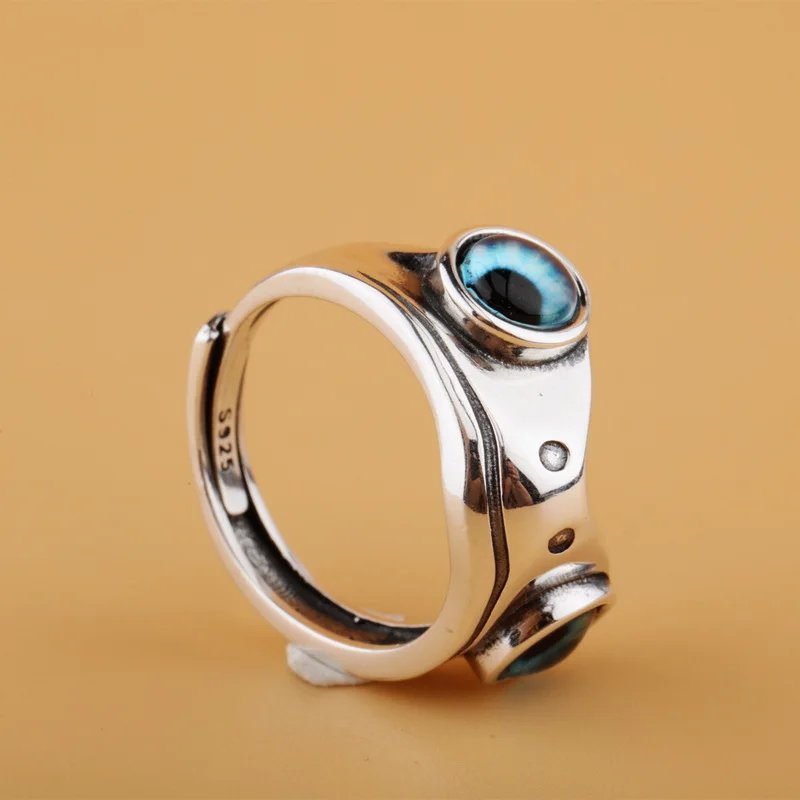 Fashion frog Animal Couple Ring Resizable Adjustable Open Rings For Lovers Women Men Lady Boy Girl Valentine's Day Birthday Gift